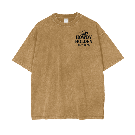 'Howdy Holden' Nut Dept. Oversize Washed T-Shirt